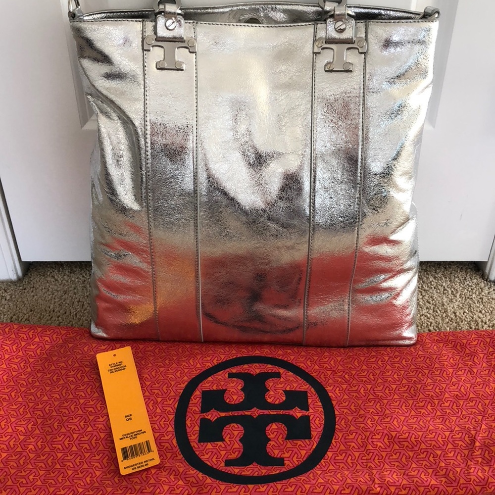 Tory Burch 100% Authentic Metallica Nico Tote